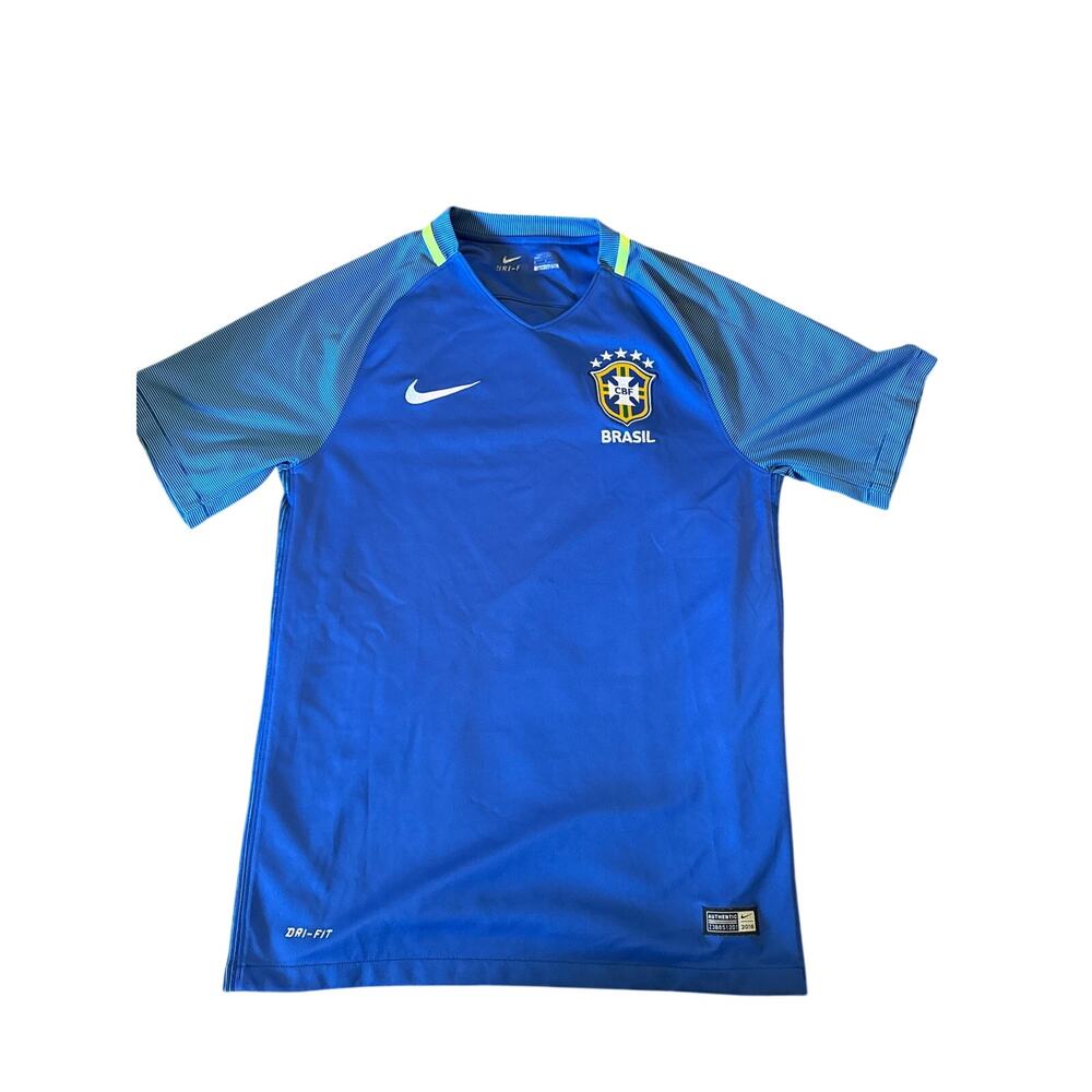 NIKE BRAZIL away 2016/2017 soccer/football jersey, shirt, size Small S